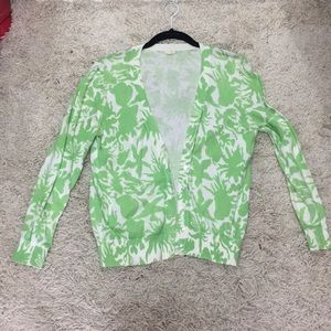 J.Crew lime green cardigan